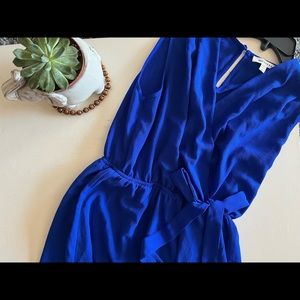 L Monteau royal blue mini dress.